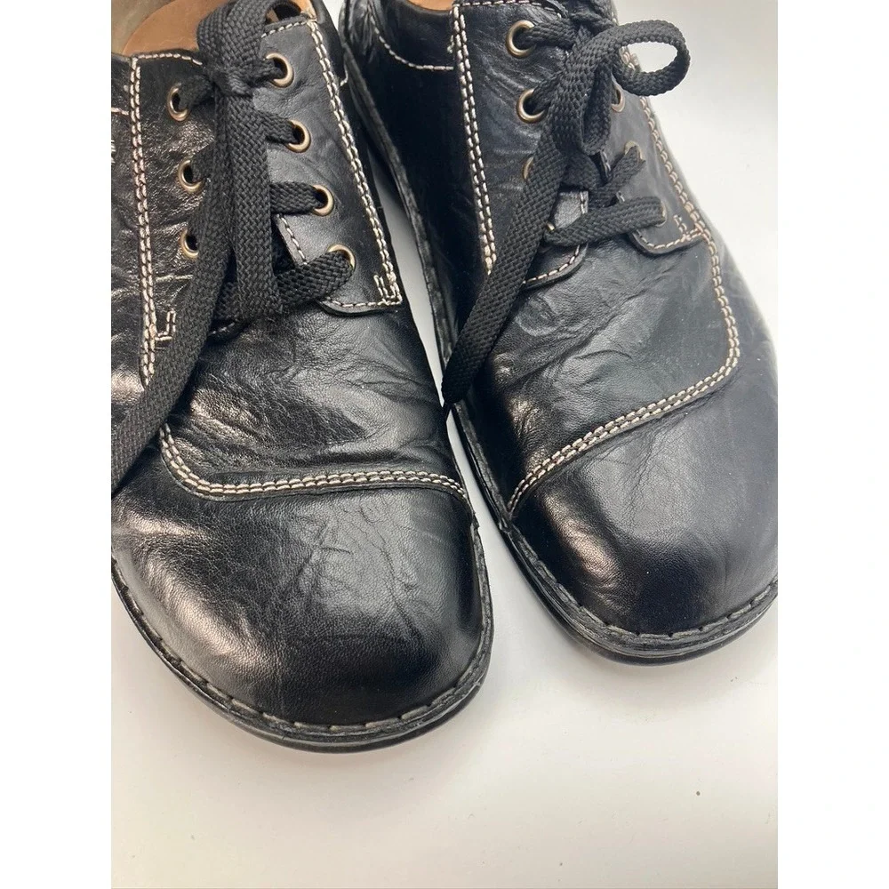 Finn Comfort 81582 Black Leather Lace Up Oxford Shoes Mens EU 41 Made in Germany